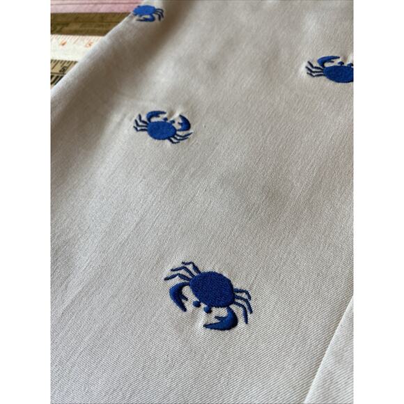 Lilly Pulitzer 12 Embroidered Crab Khaki Chino Pants Preppy Coastal Classic Crop - Picture 14 of 15